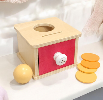 Wooden Permanence Box with Red Ball