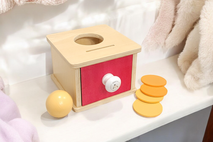 Wooden Permanence Box with Red Ball